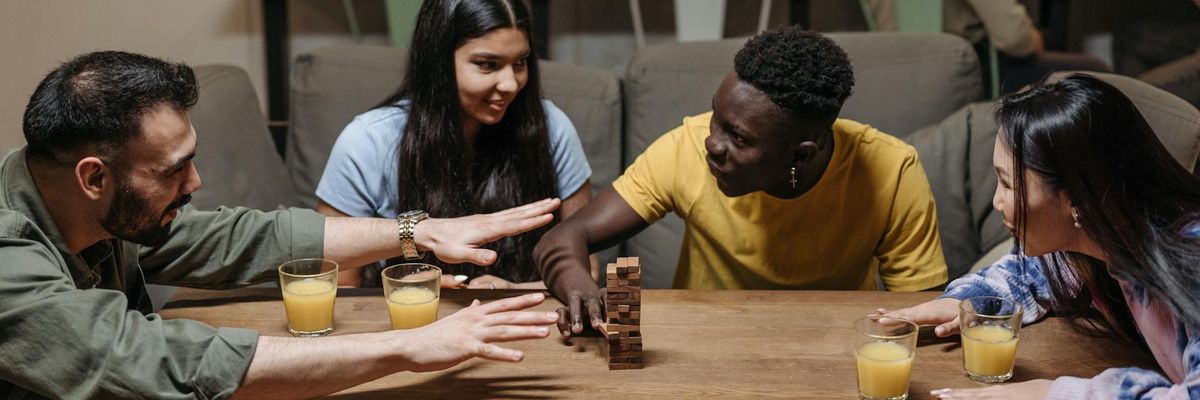 Diverse group of people relaxing after a collective practice